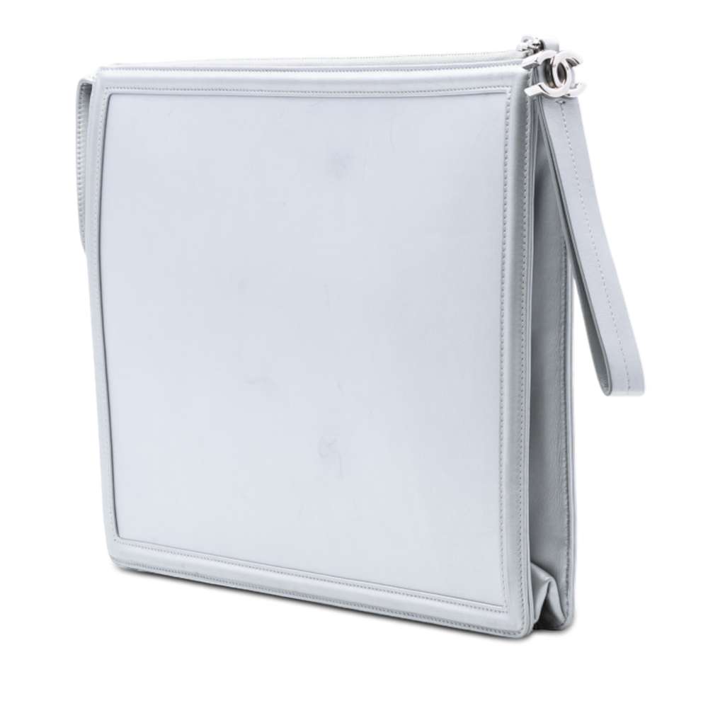 Chanel Perforated Metallic Lambskin Led Boy 2.0 Clutch - 2