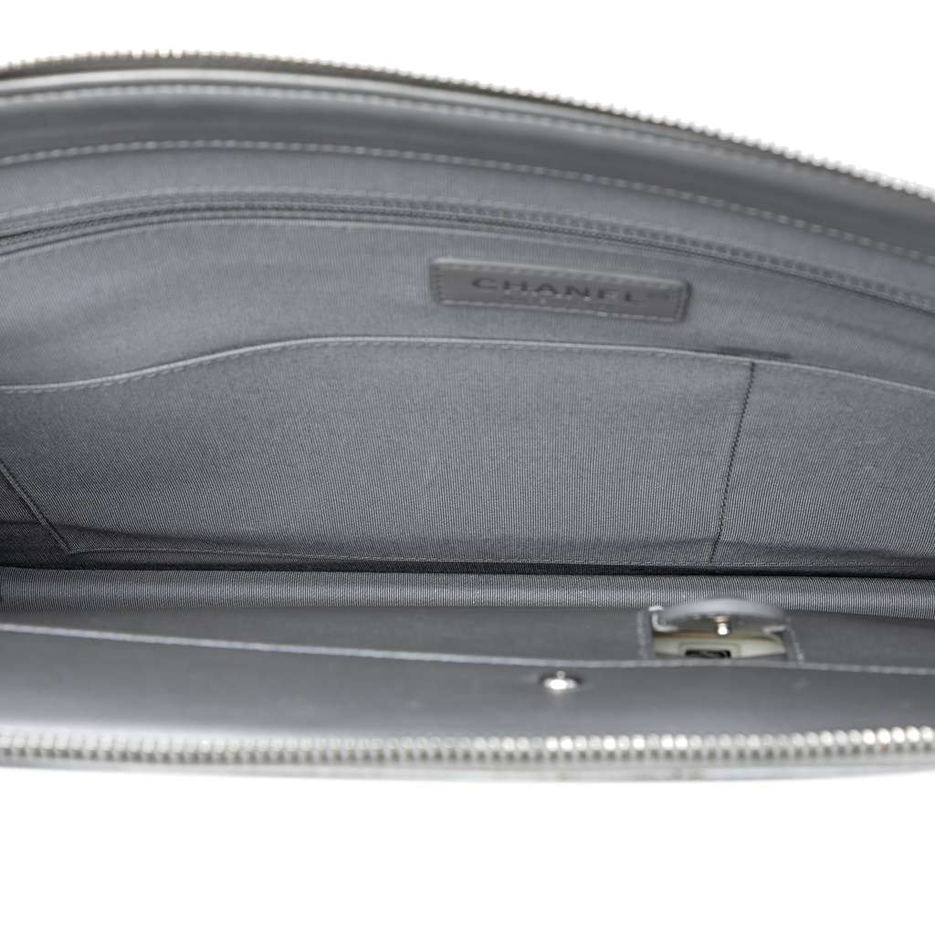 Chanel Perforated Metallic Lambskin Led Boy 2.0 Clutch - 4