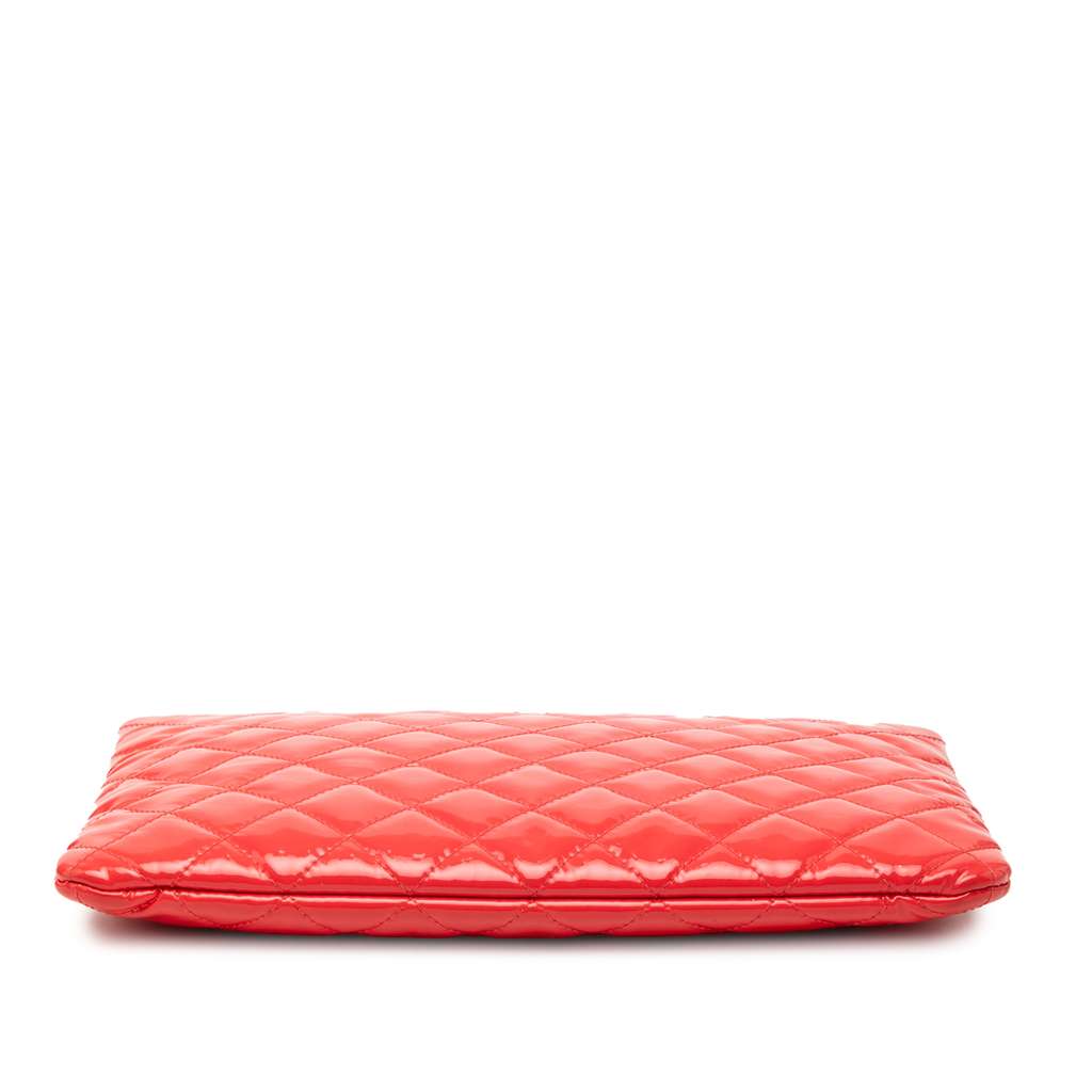Chanel Medium Patent Quilted Cosmetic Case - 3