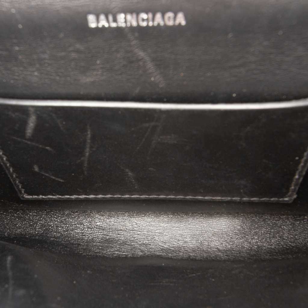 Balenciaga Croc Embossed Leather BB Phone Holder with Chain - 4