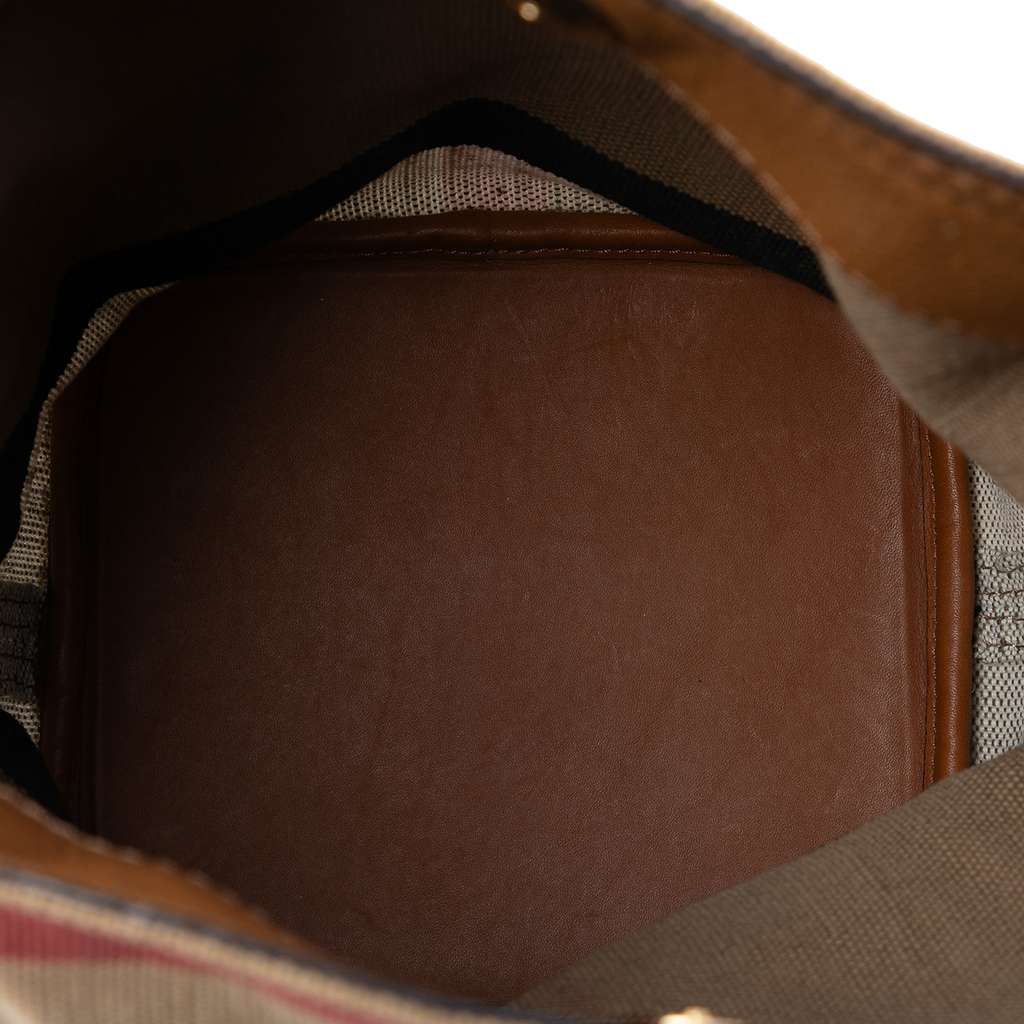 Burberry Mini Mega Check Canvas Ashby Tassel Bucket Bag - 4