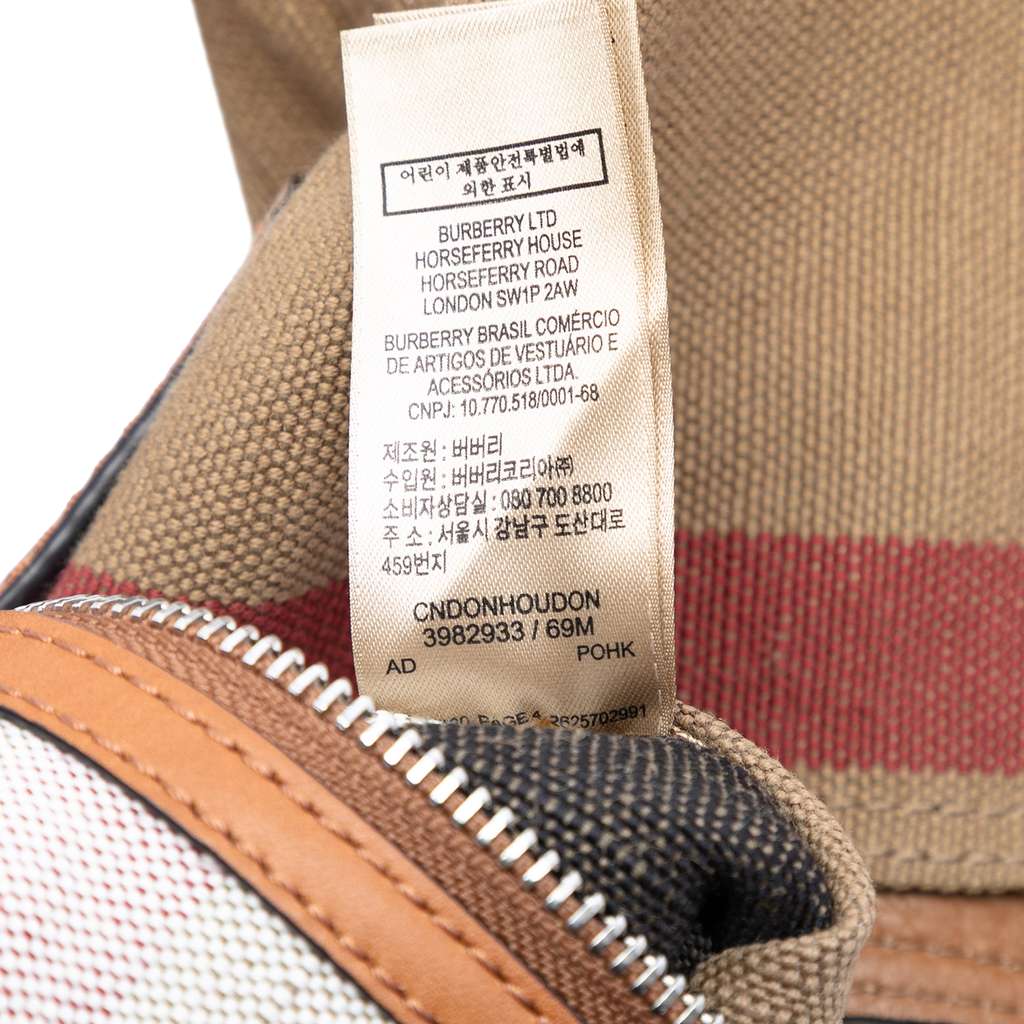 Burberry Mini Mega Check Canvas Ashby Tassel Bucket Bag - 5