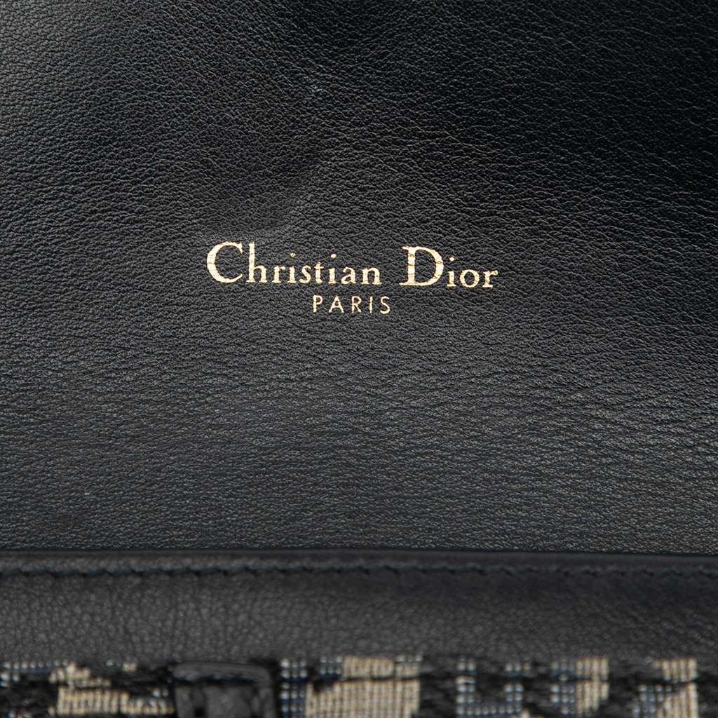 Dior Oblique Canvas Saddle Wallet On Chain - 5