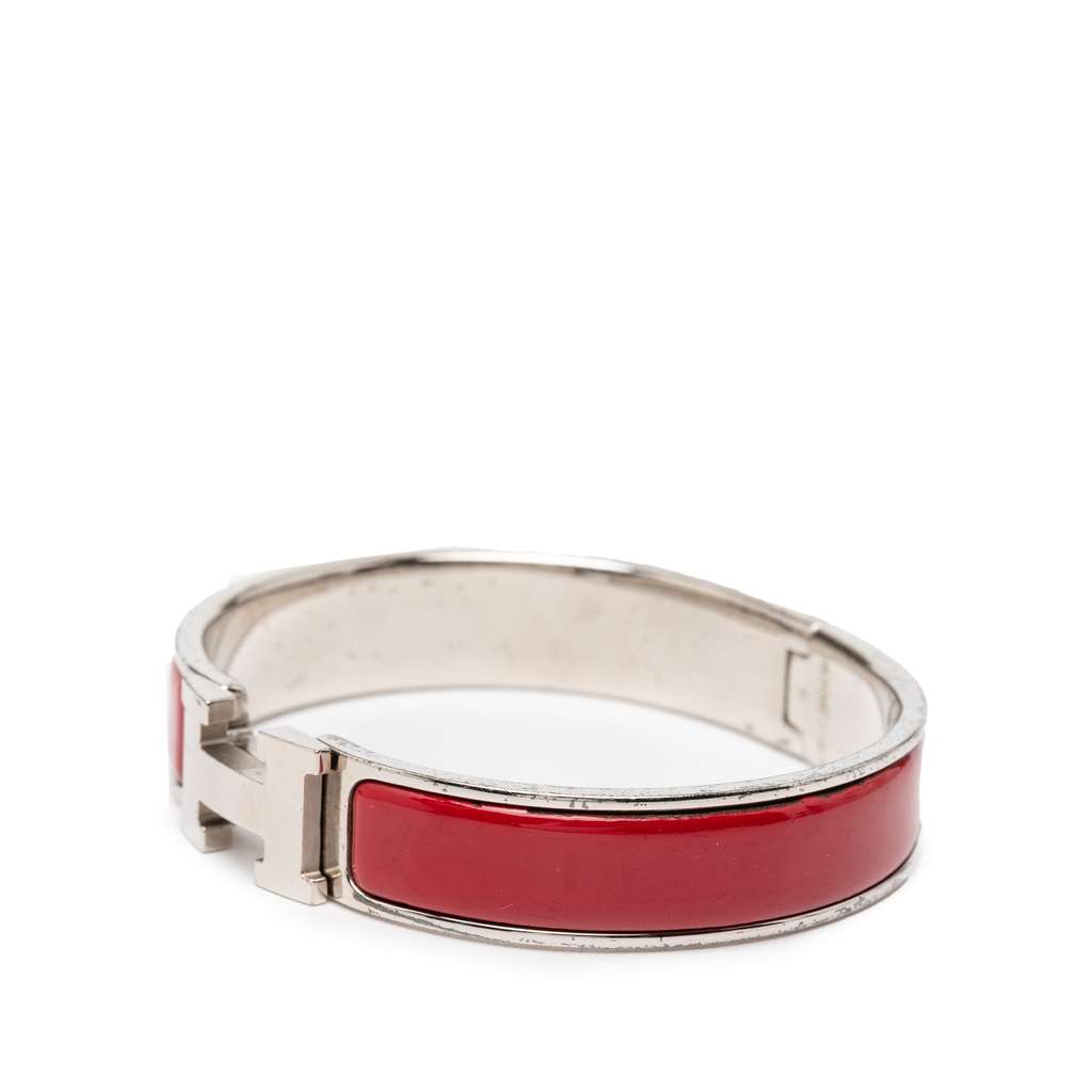 Hermès Narrow Enamel Clic H Bracelet PM - 2