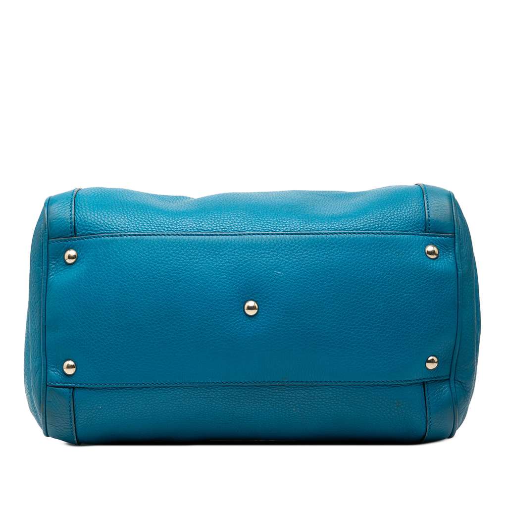 Gucci Medium Pebbled Calfskin Soho Boston Bag - 3