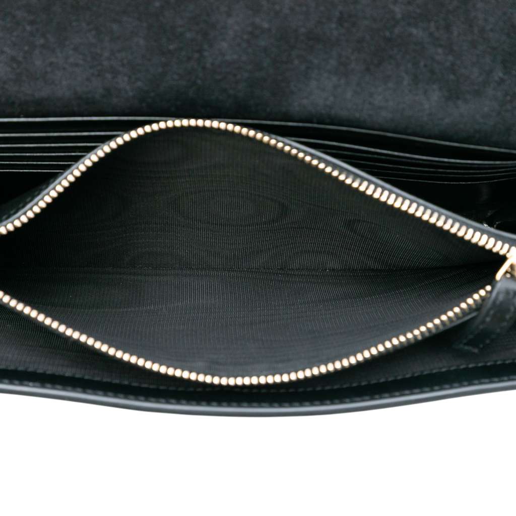 Saint Laurent Crinkled Metallic Calfskin Belle de Jour Chain Clutch - 4