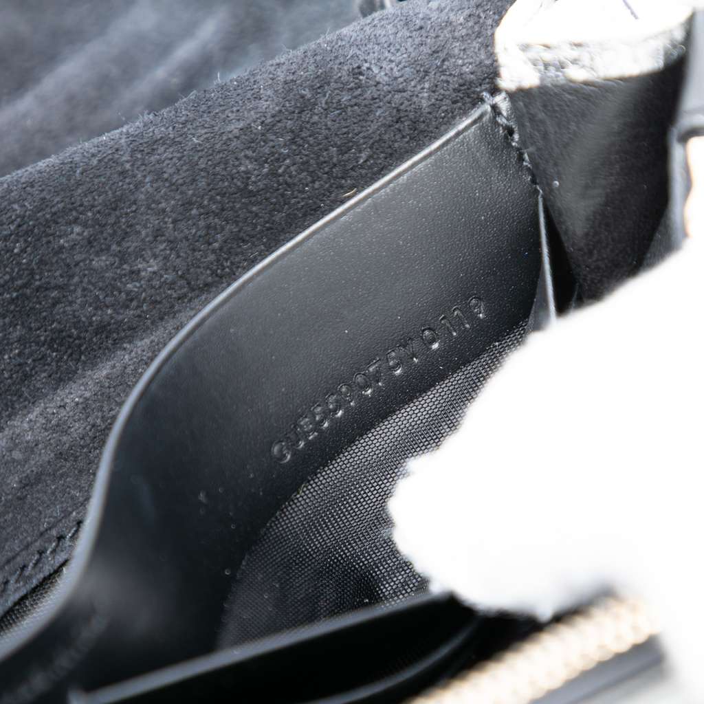 Saint Laurent Crinkled Metallic Calfskin Belle de Jour Chain Clutch - 5