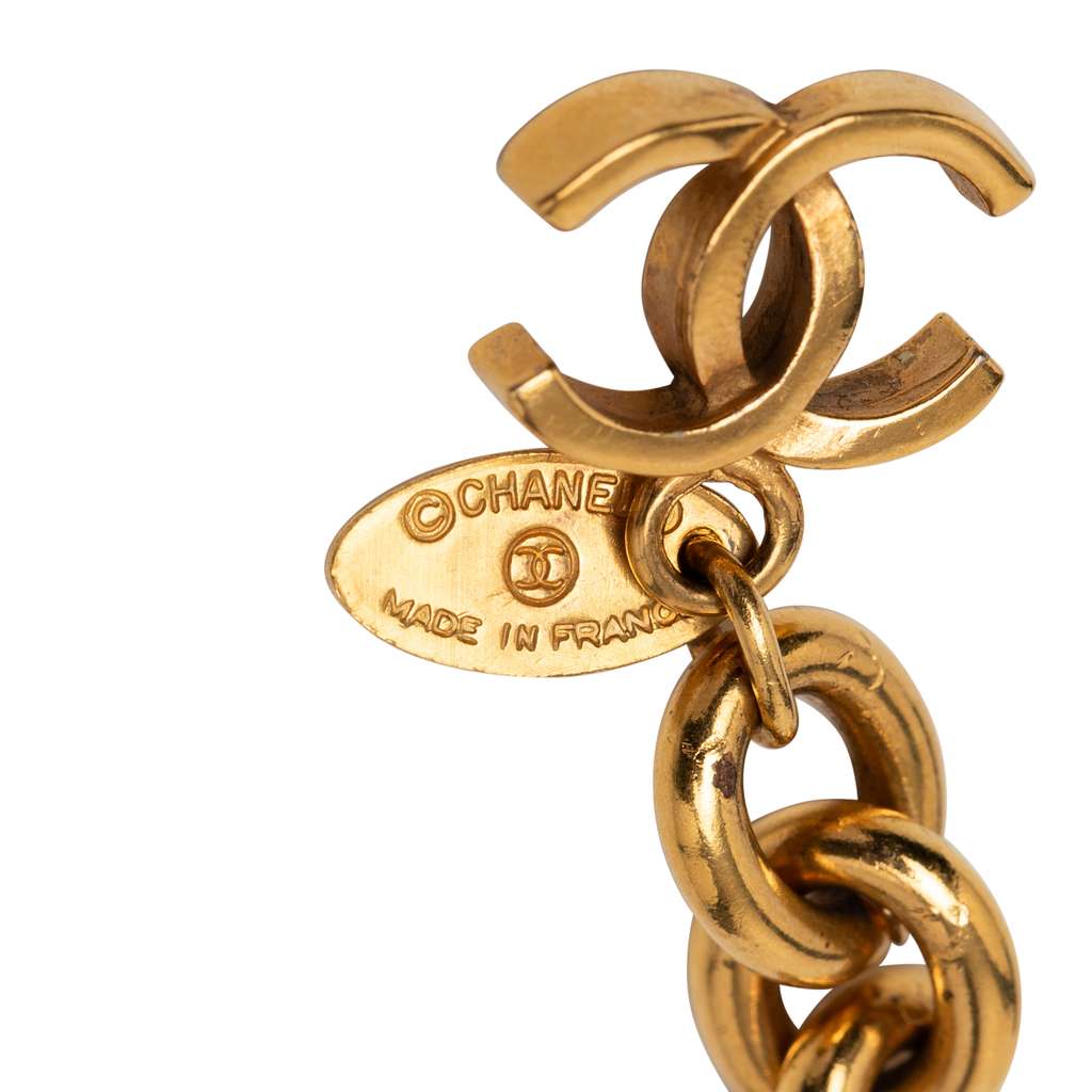 Chanel Gold Plated Quilted CC Chain Belt - 2