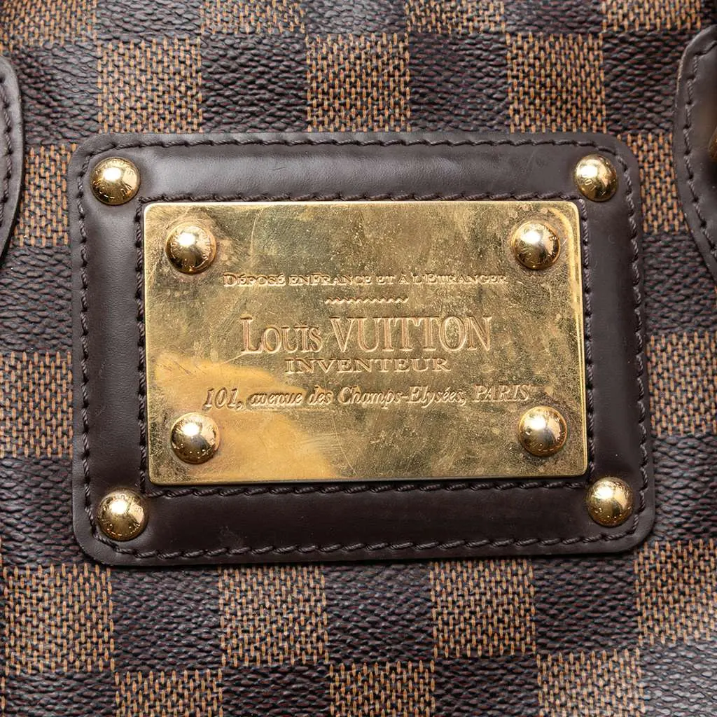 Louis Vuitton Damier Ebene Berkeley Brown Very good - Box View