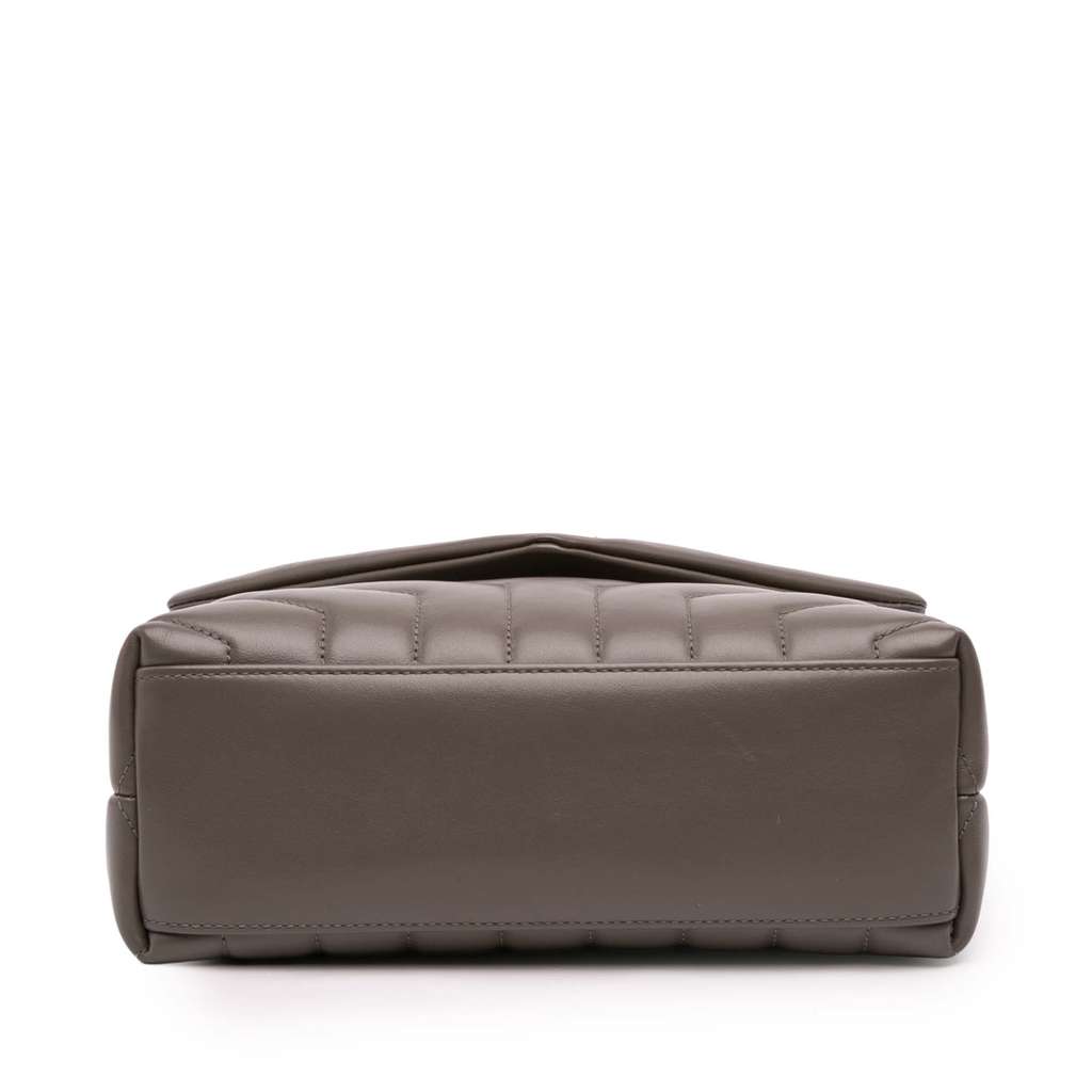 Saint Laurent Small Quilted Leather Monogram LouLou Shoulder Bag - 3