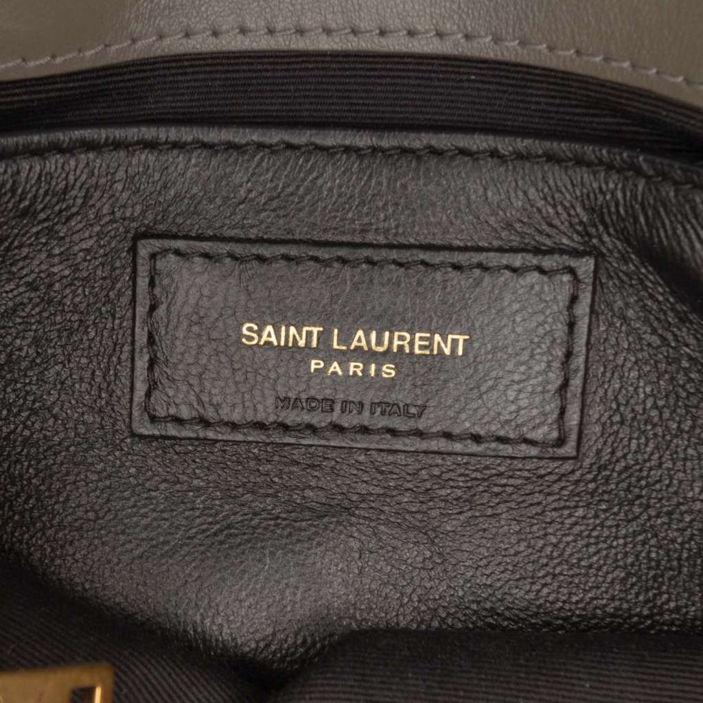 Saint Laurent Small Quilted Leather Monogram LouLou Shoulder Bag - 5