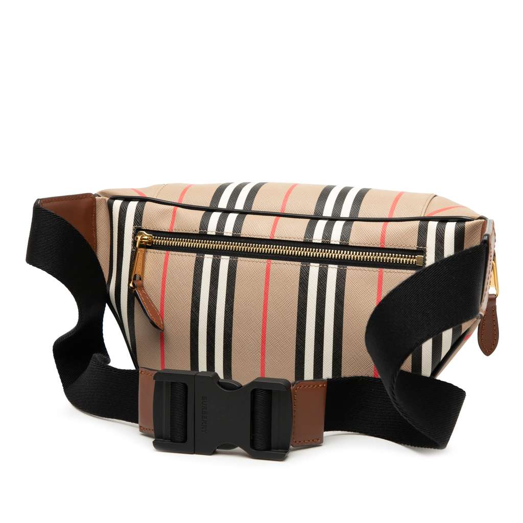Burberry Icon Stripe Coated Canvas Sonny Belt Bag - 2