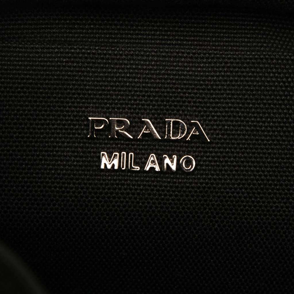 Prada Canvas Canapa Logo Bucket Bag - 4