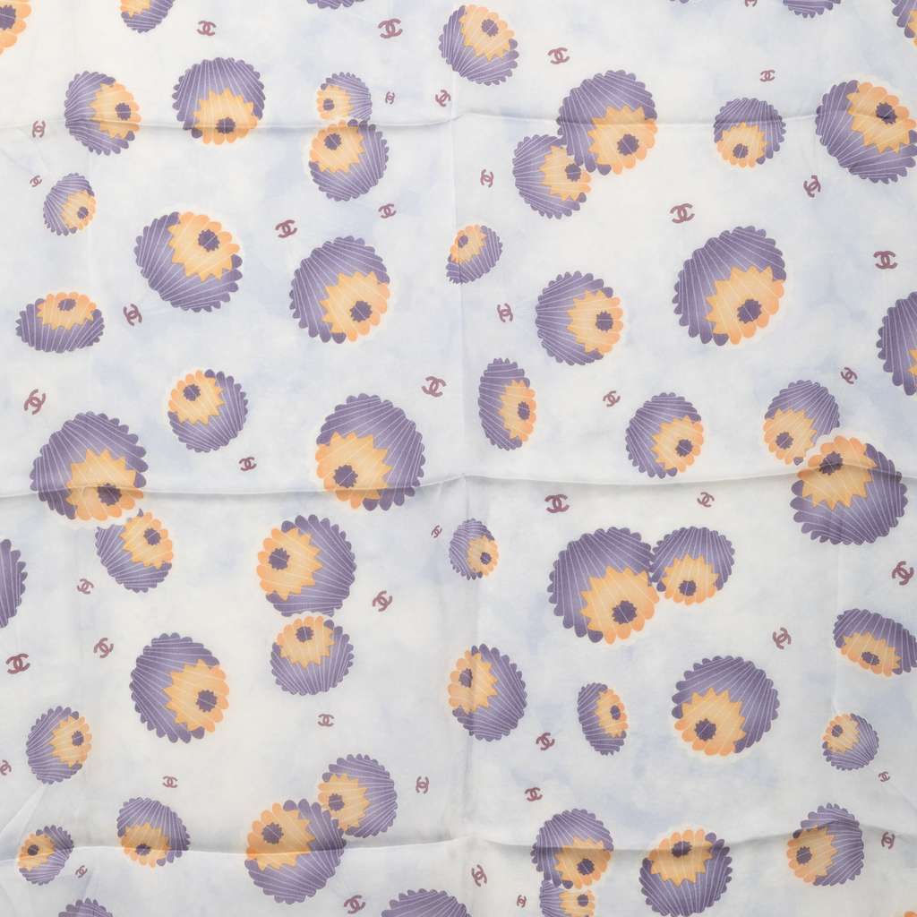 Chanel CC Logo Hot Air Balloon Parachute Silk Scarf - 2