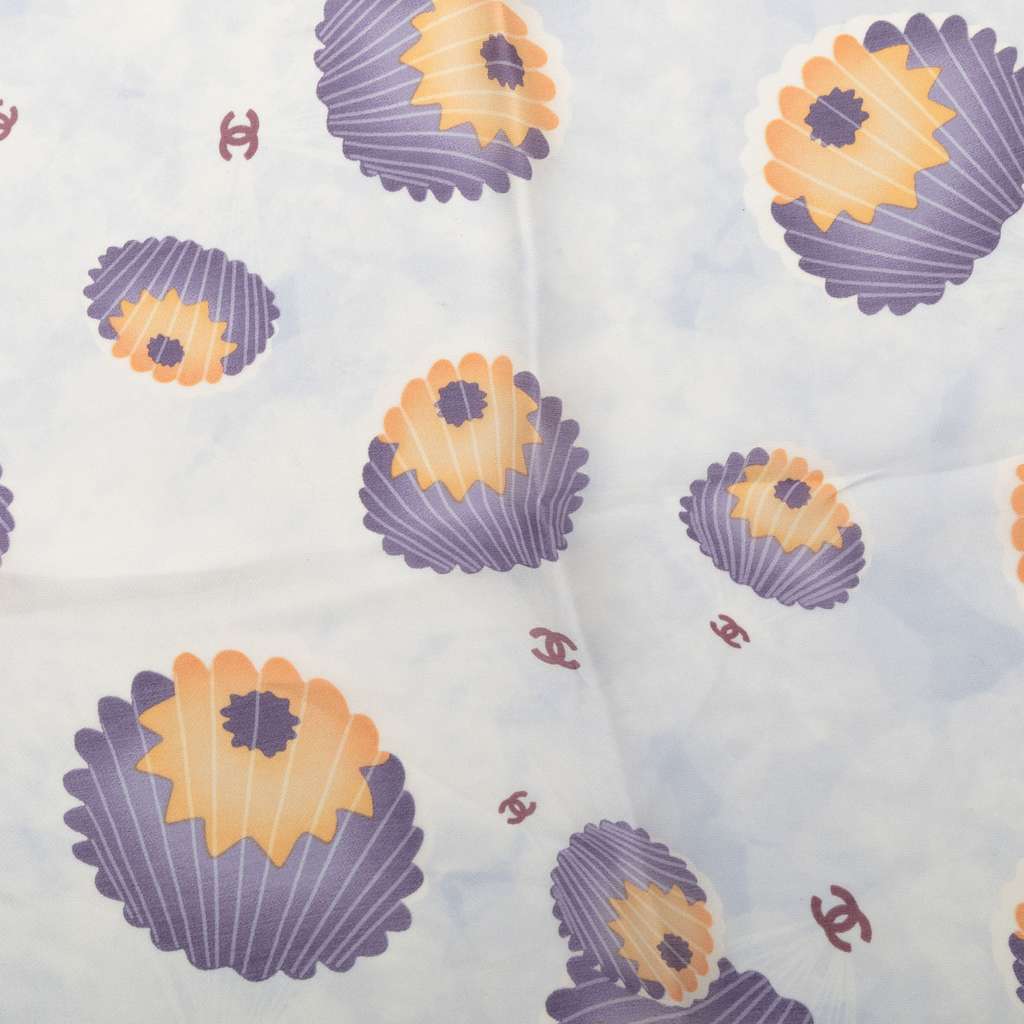 Chanel CC Logo Hot Air Balloon Parachute Silk Scarf - 3