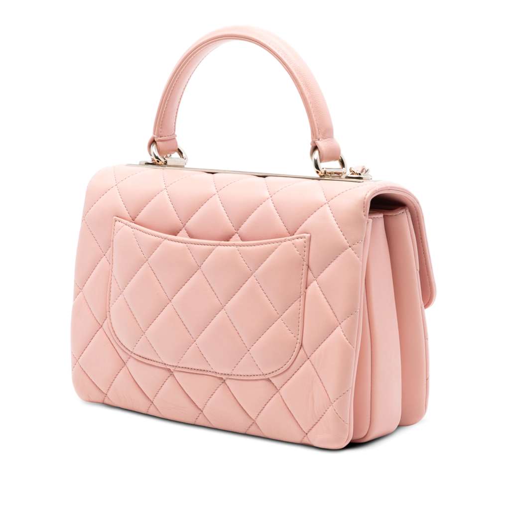 Chanel Small Quilted Lambskin Trendy CC Top Handle Bag - 2