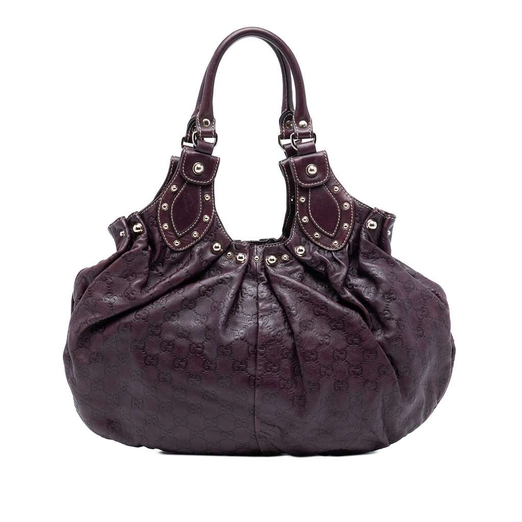 Gucci Guccissima Studded Pelham Hobo