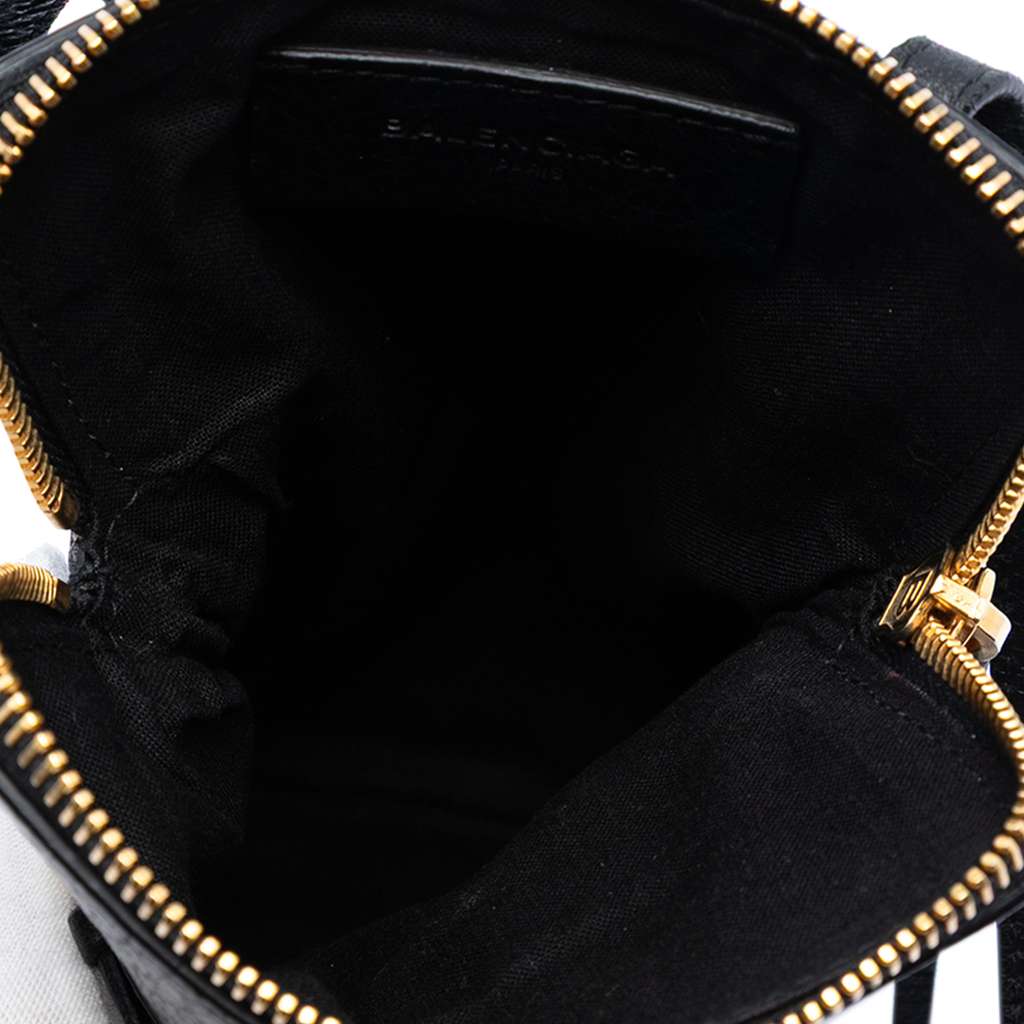 Balenciaga Lambskin Motocross Classic Phone Holder Bag - 4
