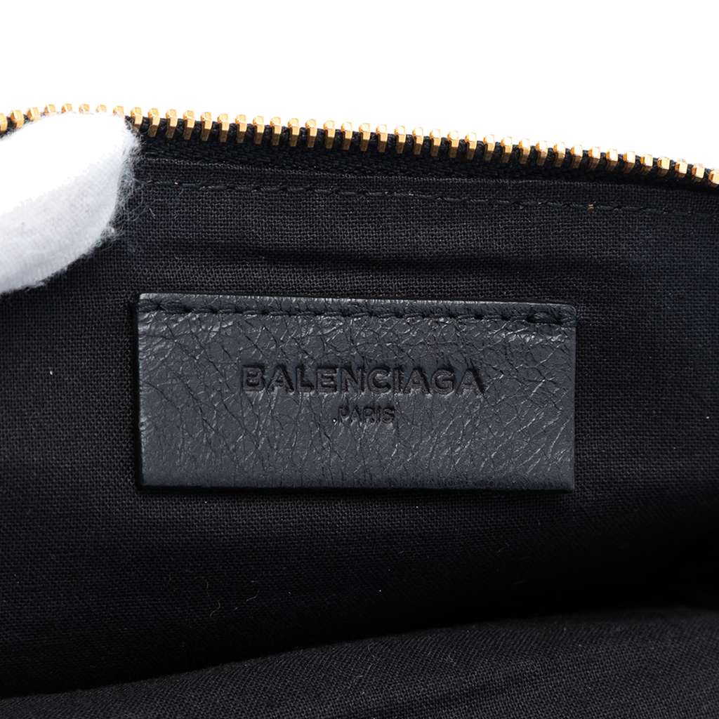 Balenciaga Lambskin Motocross Classic Phone Holder Bag - 5