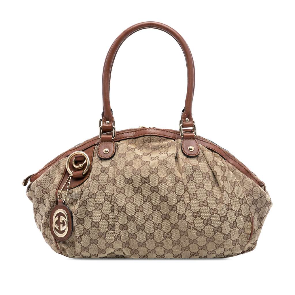 Gucci GG Canvas Sukey Satchel