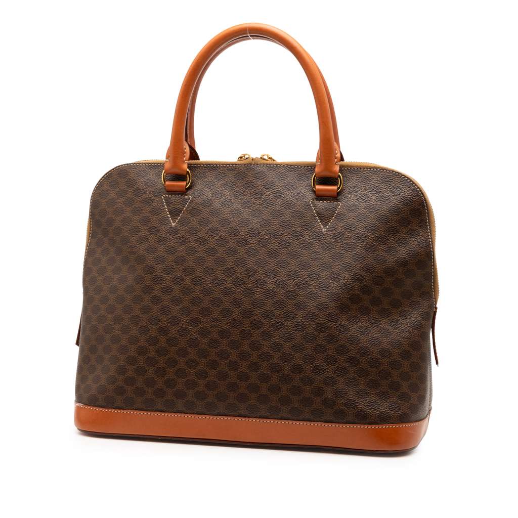 Celine Macadam Coated Canvas Handbag - 2