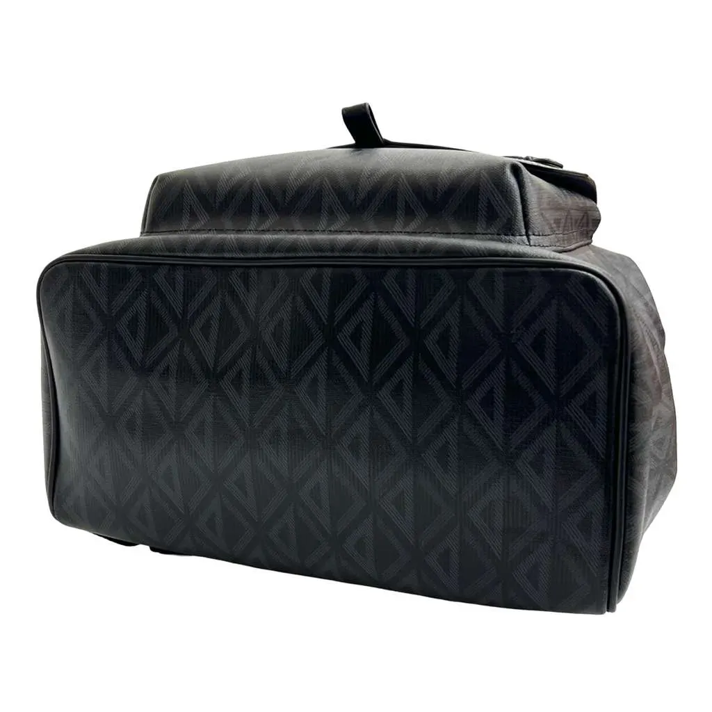 Dior CD Diamond Coated Canvas Hit the Road Backpack Black Canvas Very good - Model View
