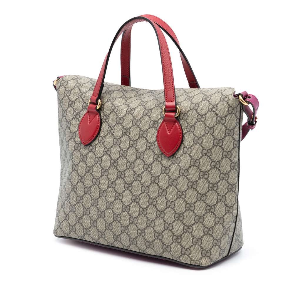 Gucci GG Supreme Linea A Foldover Tote - 2