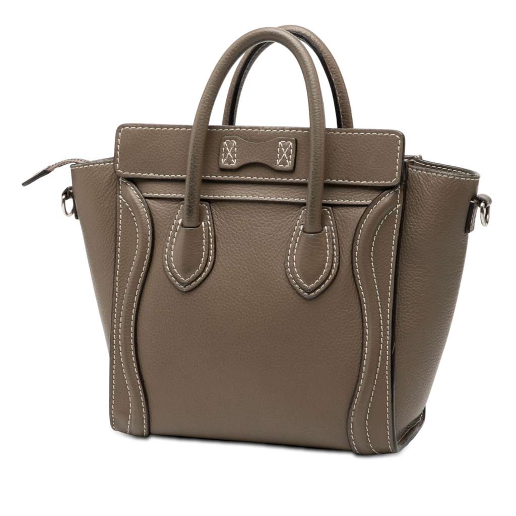 Celine Nano Leather Luggage Tote - 2