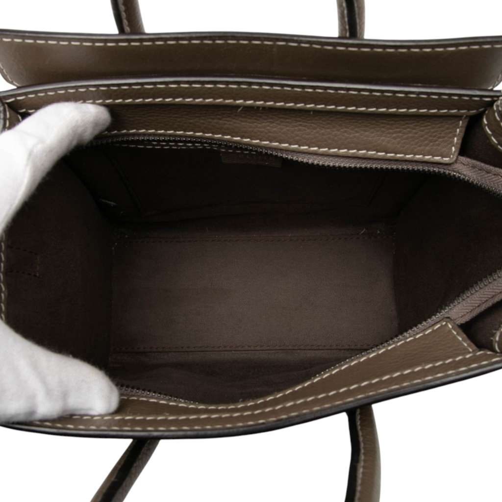 Celine Nano Leather Luggage Tote - 4