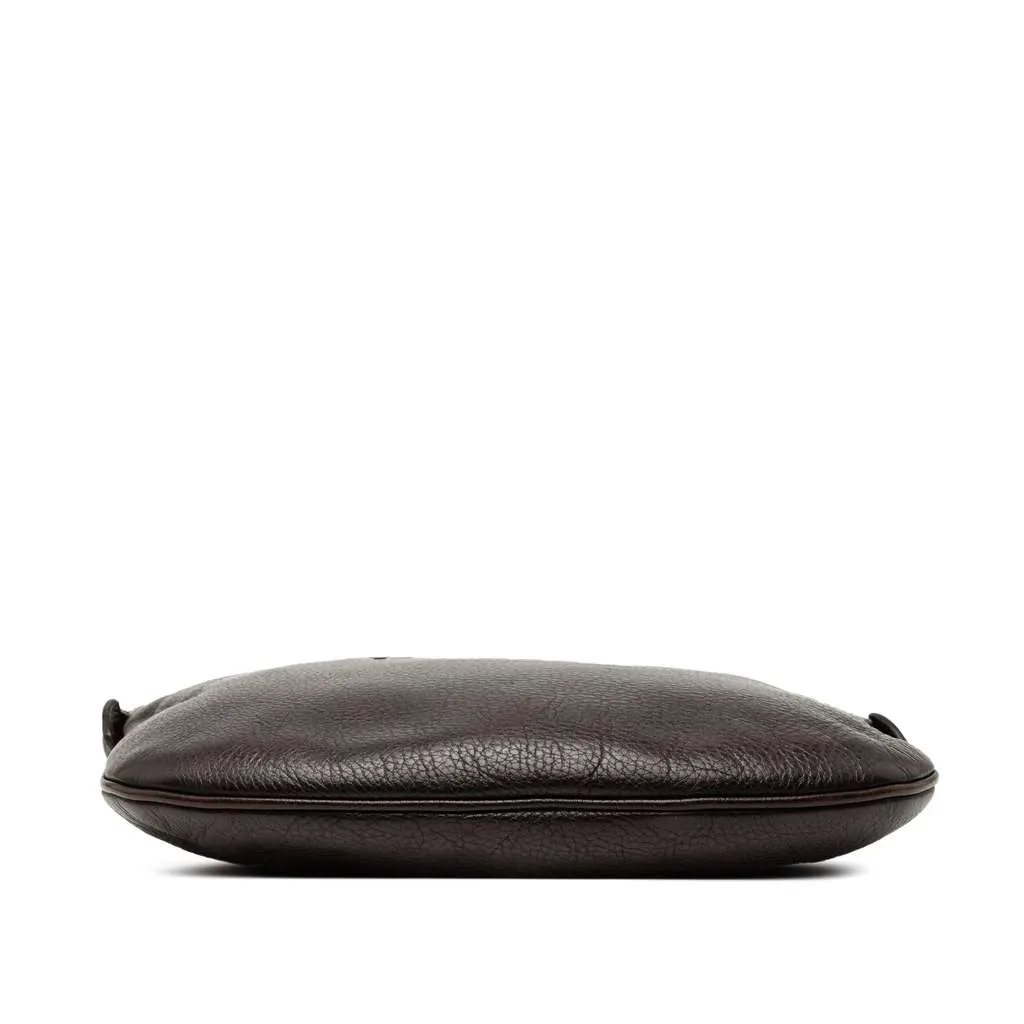 Loewe Leather Heritage Crossbody Brown Leather Good - Inside View