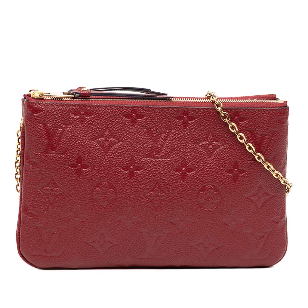 Louis Vuitton Monogram Empreinte Double Zip Pochette