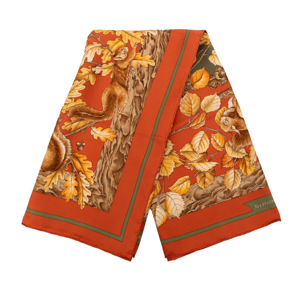 Hermès Casse Noisette Silk Scarf 90