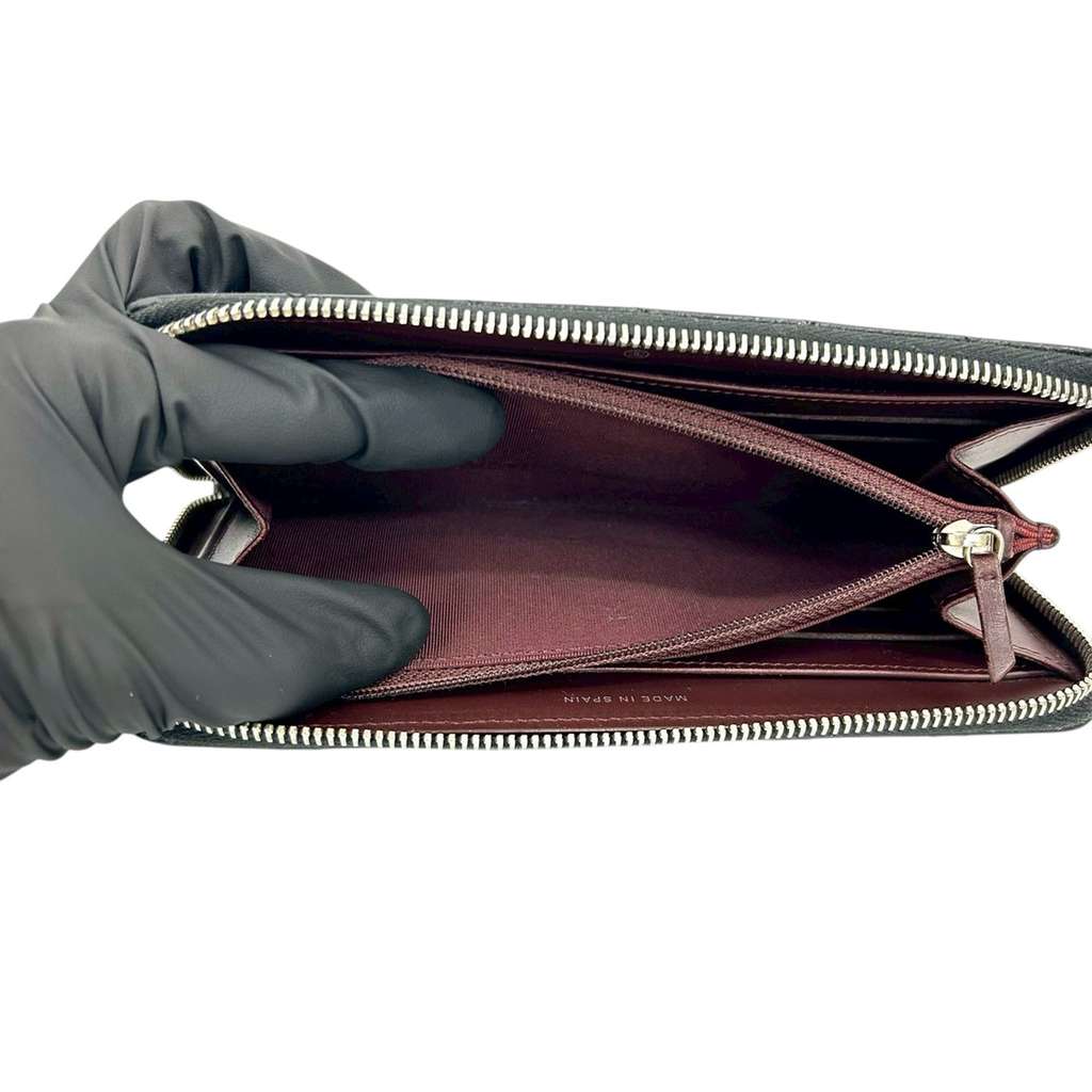 Chanel CC Quilted Caviar Zip Around Long Wallet - 5