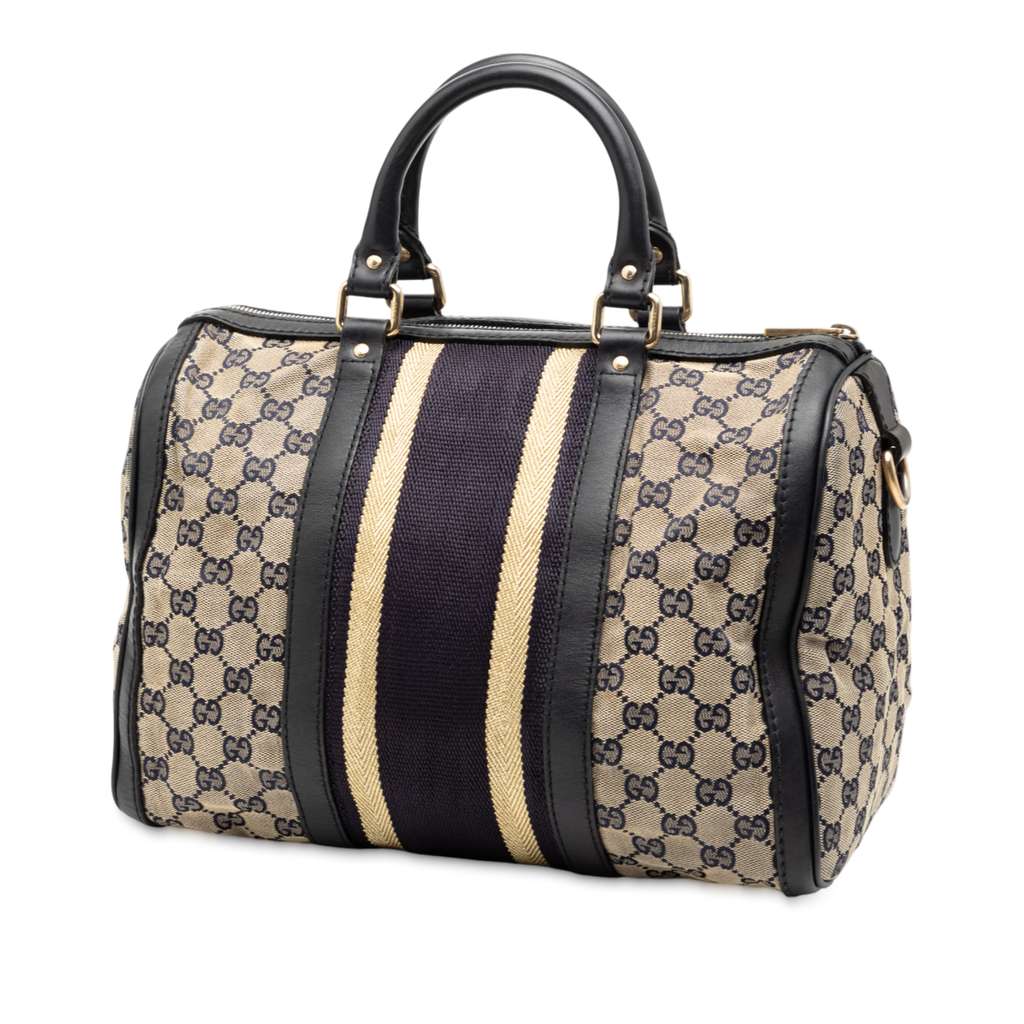 Gucci Medium GG Canvas Web Joy Boston Bag - 2