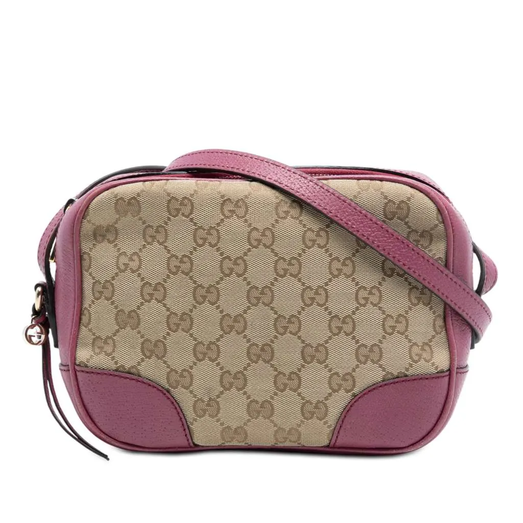 Gucci GG Canvas Bree Crossbody Brown Canvas Very good - Front View