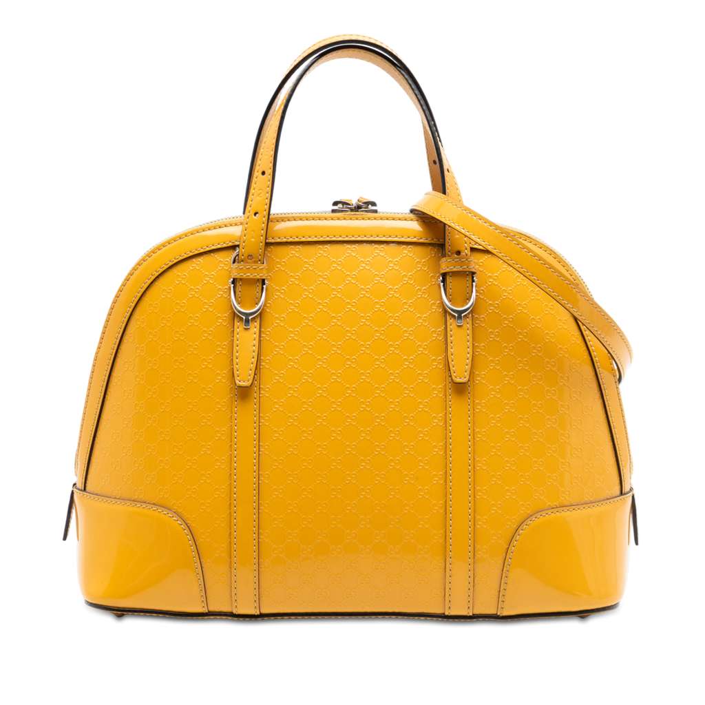 Gucci Medium Microguccissima Patent Nice Dome Satchel