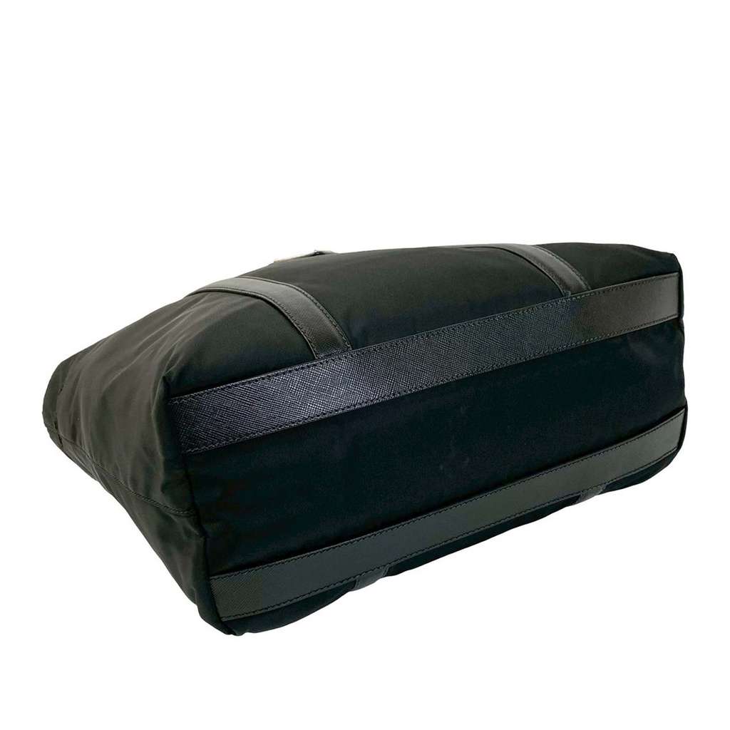 Prada Saffiano Trimmed Tessuto Tote - 5