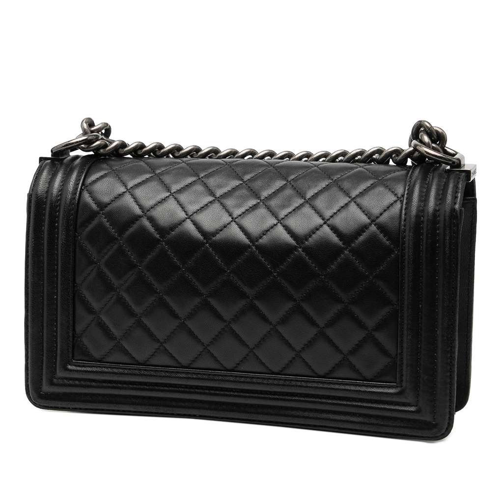 Chanel Old Medium Quilted Lambskin Boy Flap - 2