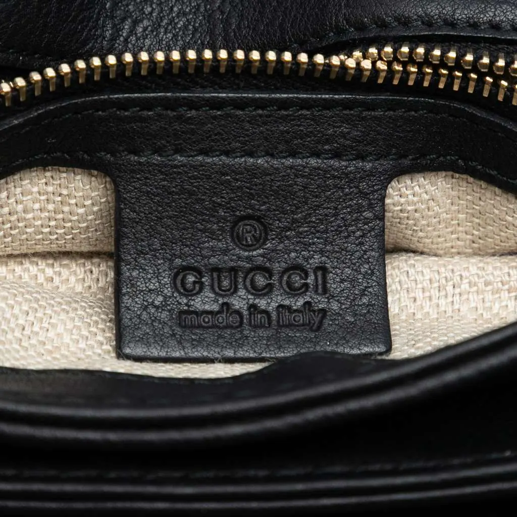 Gucci Leather Marrakech Crossbody Black Leather Very good - Box View