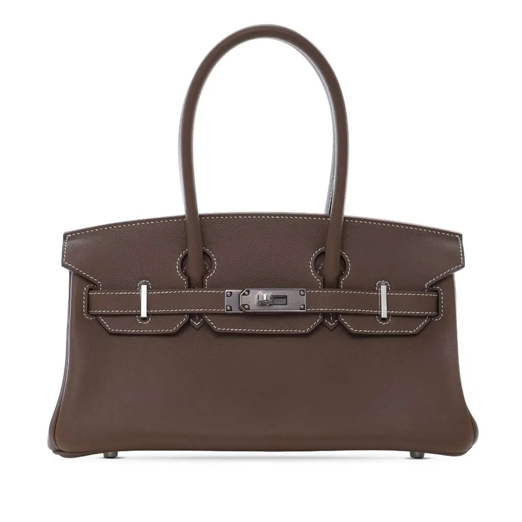 Hermès Evercolor Shoulder Birkin Light 29 Brown Medium Leath