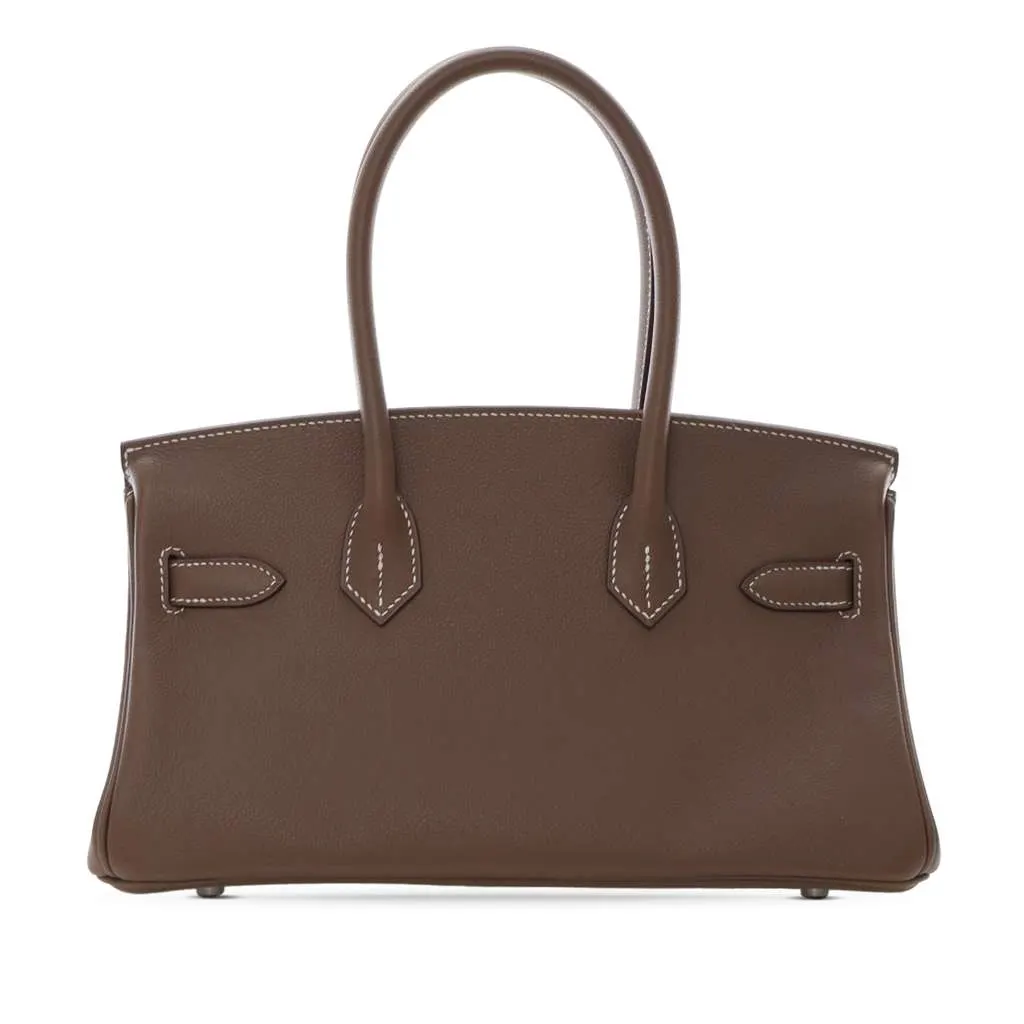 Hermès Evercolor Shoulder Birkin Light 29 Brown Leather Very good - Back View