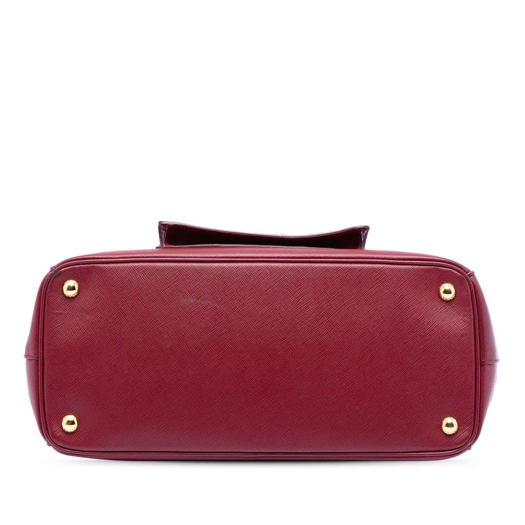 Prada Saffiano Lux Galleria Double Zip Front Pocket Satchel - 3