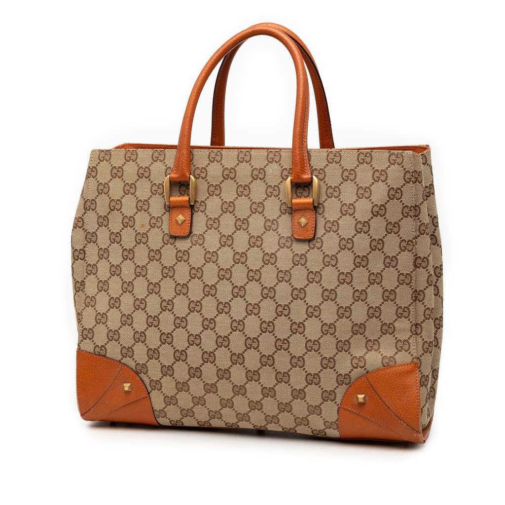 Gucci GG Canvas Nailhead Handbag - 2