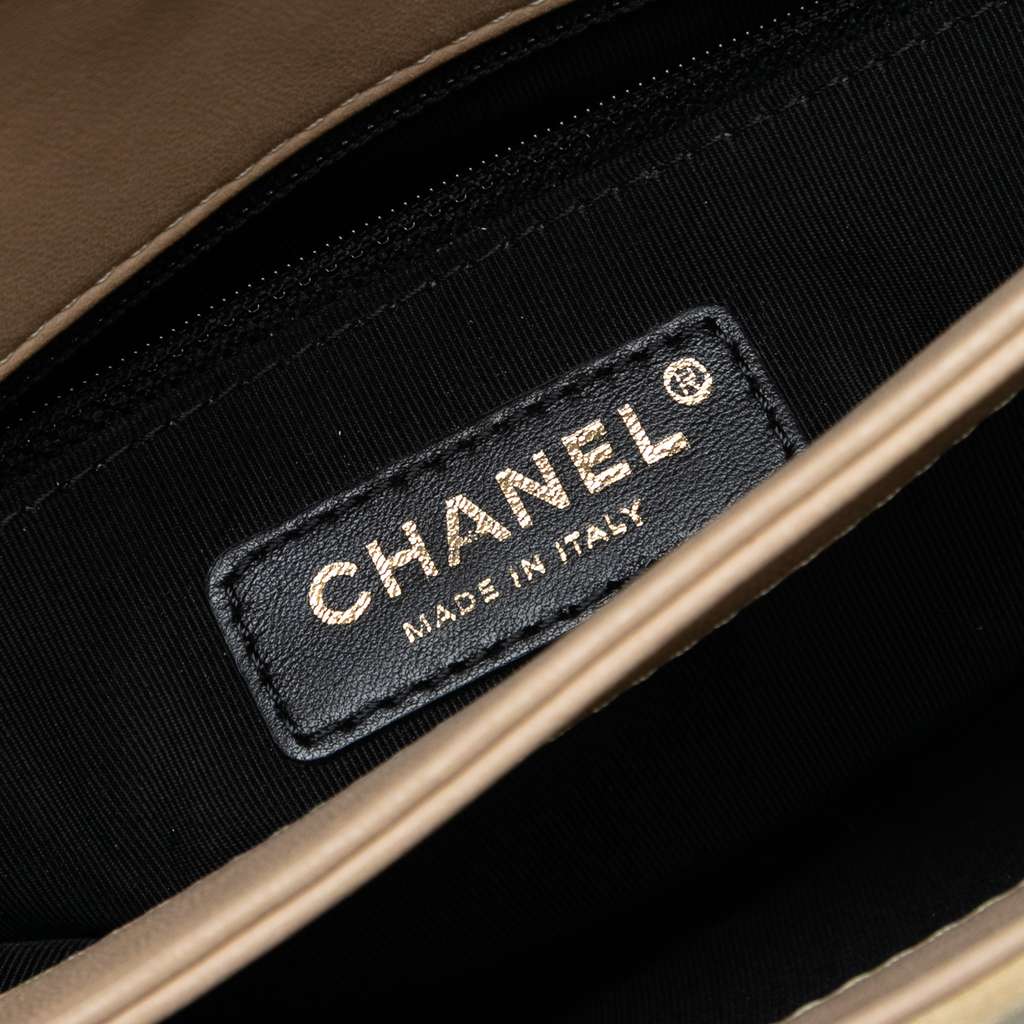 Chanel Quilted Suede Retro Label Flap - 5