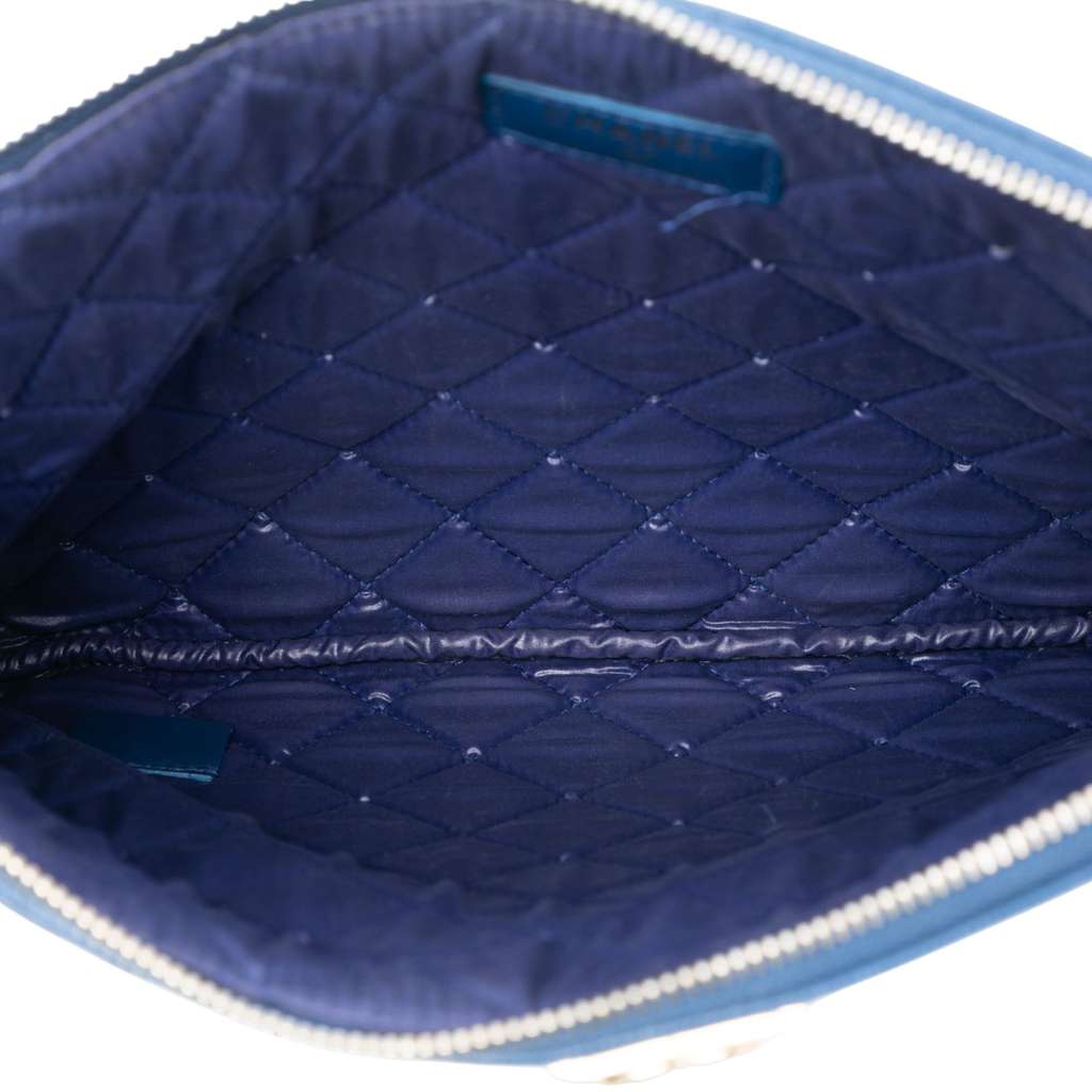 Chanel Medium Quilted Caviar Boy O Case Clutch - 4