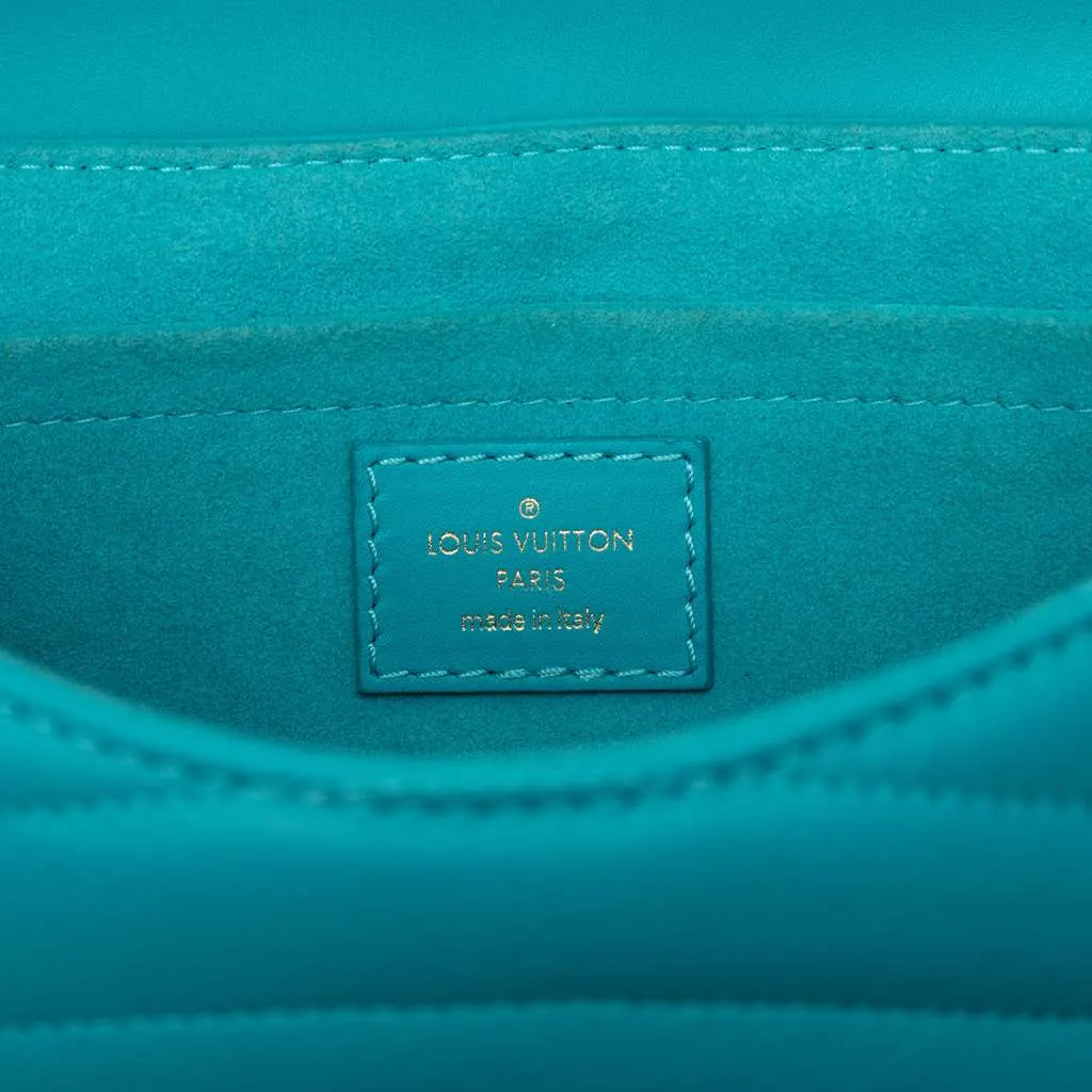 Louis Vuitton New Wave Chain Bag MM Blue Leather Very good - Box View
