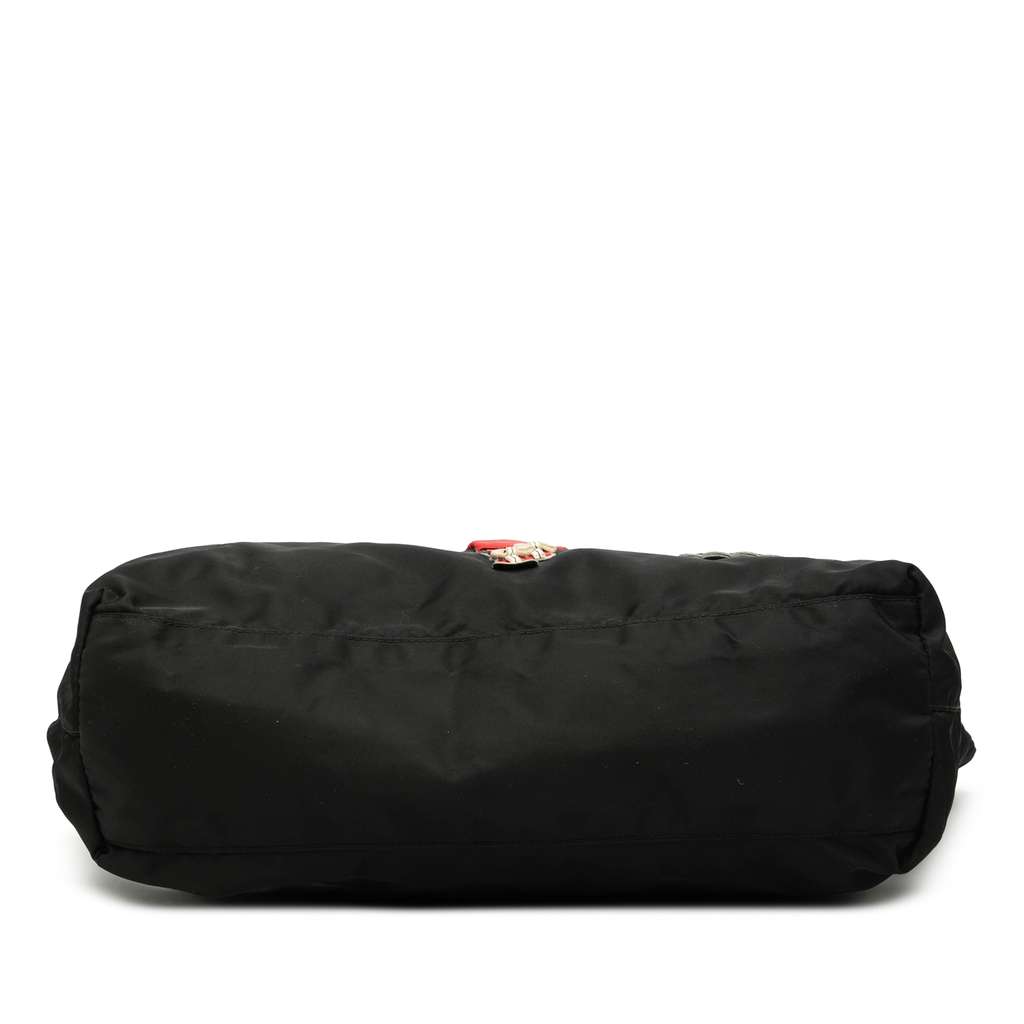 Prada Saffiano Trimmed Tessuto Applique Tote - 3