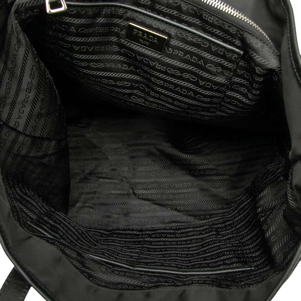 Prada Saffiano Trimmed Tessuto Applique Tote - 4