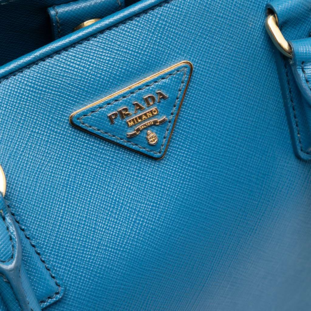 Prada Large Saffiano Lux Open Promenade Satchel - 5