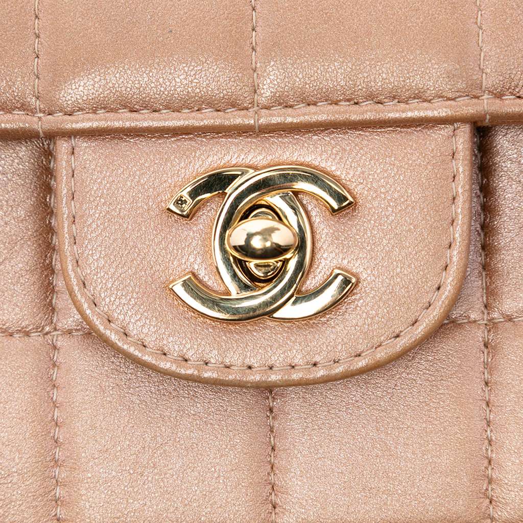Chanel CC Choco Bar Lambskin East West Flap - 5